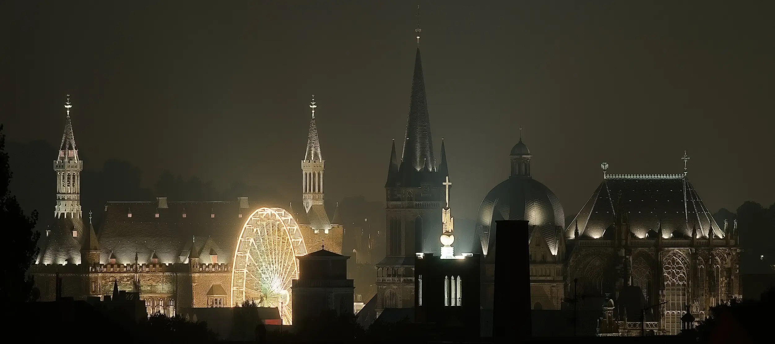 Aachen Nacht Riesenrad Copyright Joerg Stanzick